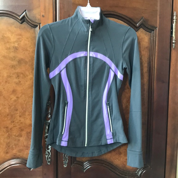 Lululemon Athletica Gray/Purple Front Zip Jacket - Picture 8 of 11